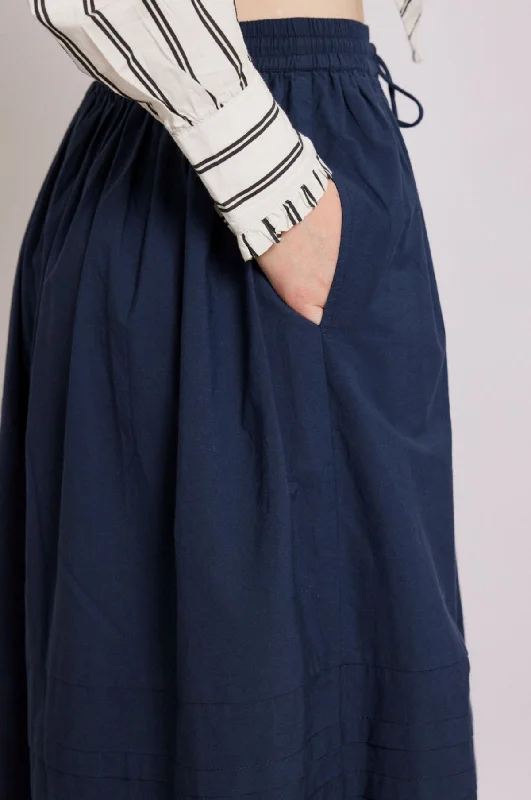 Kelsey Midi Skirt Navy