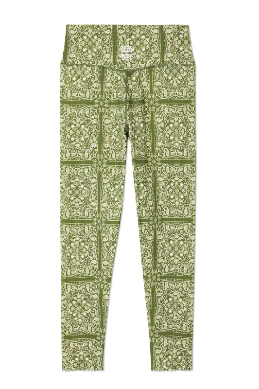 Khaki Bandana Gym Legging