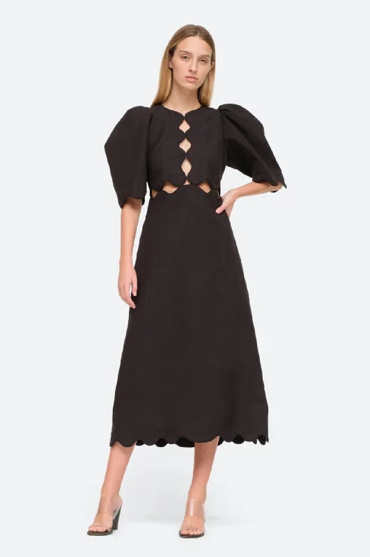 Leona S/Slv Dress Black