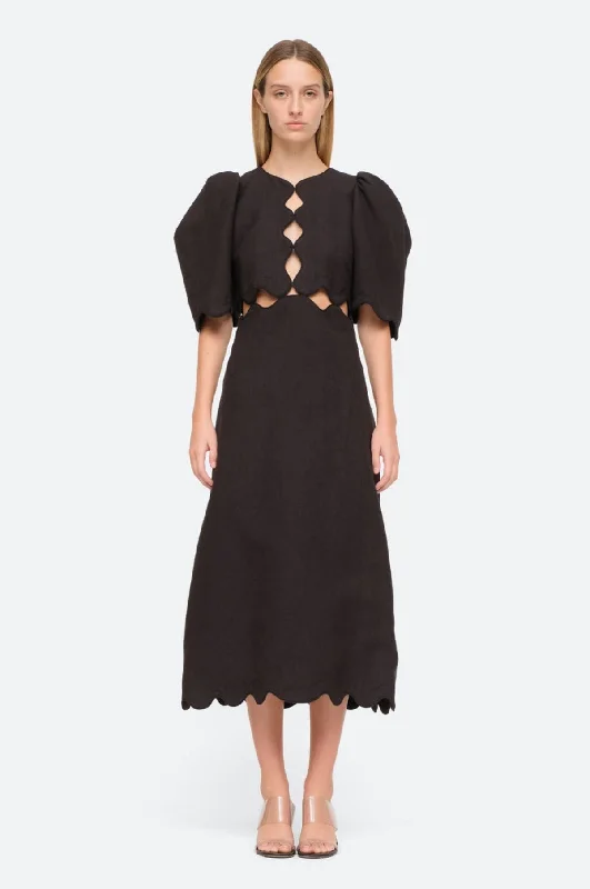 Leona S/Slv Dress Black