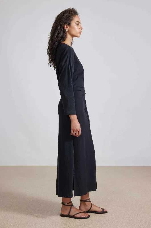 Long Sleeve Vanina Cinched Waist Dress