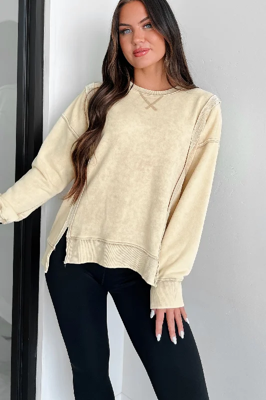 Nyx Mineral Wash Sweatshirt (Beige)