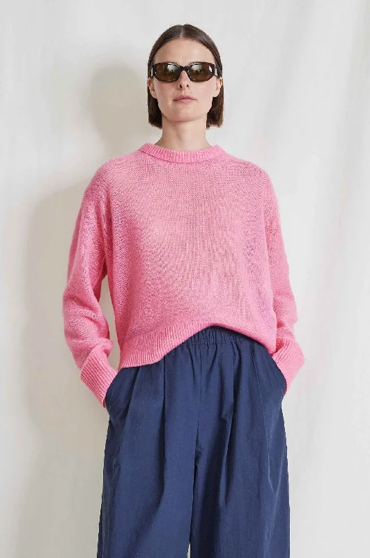 Softest Tissue Weight Sweater India Pink