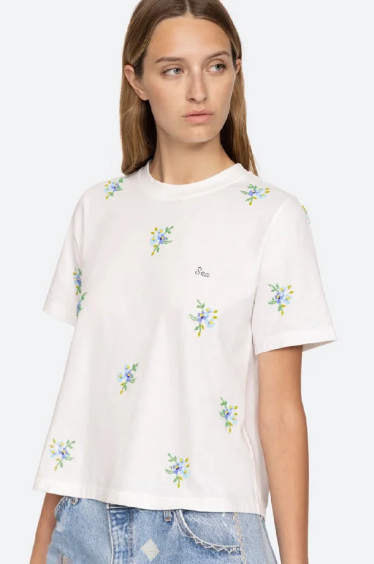 Tania Beaded T-Shirt White