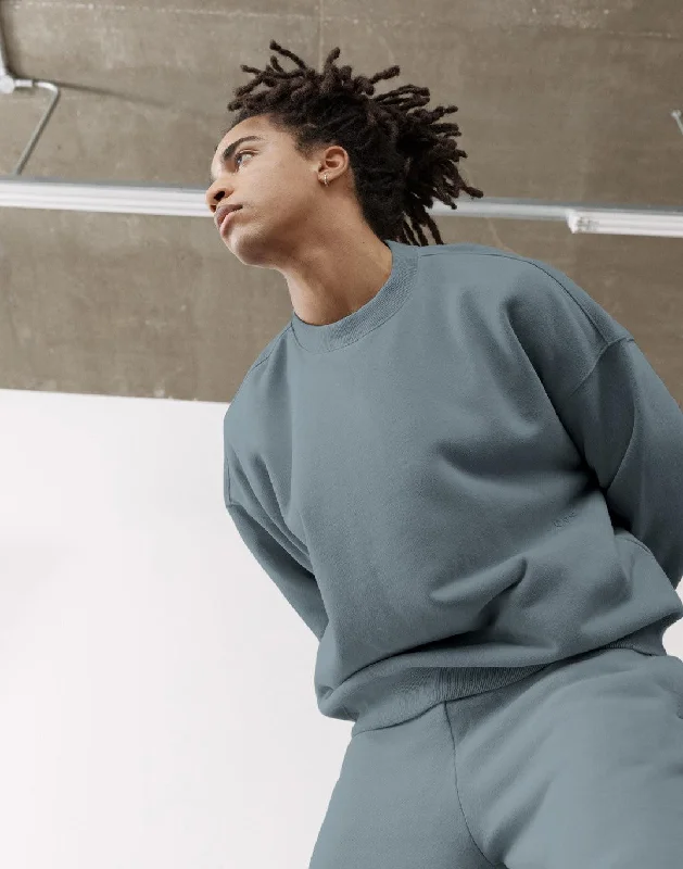 The Oversized Crew in Slate Grey