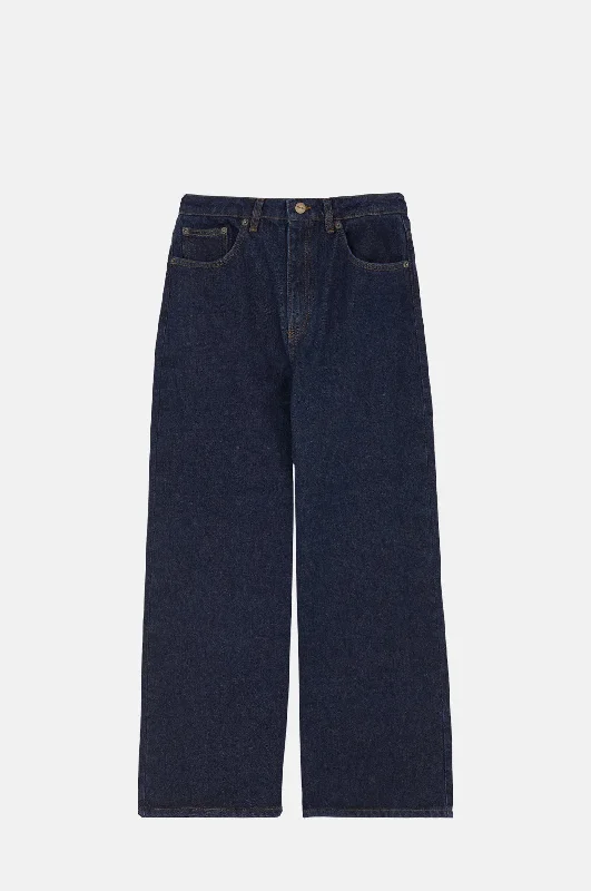 Wide Leg Jeans Indigo Denim Blue