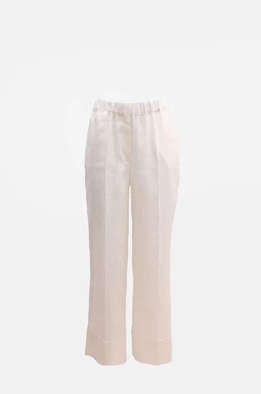 Wide Leg Linen Trouser Natural