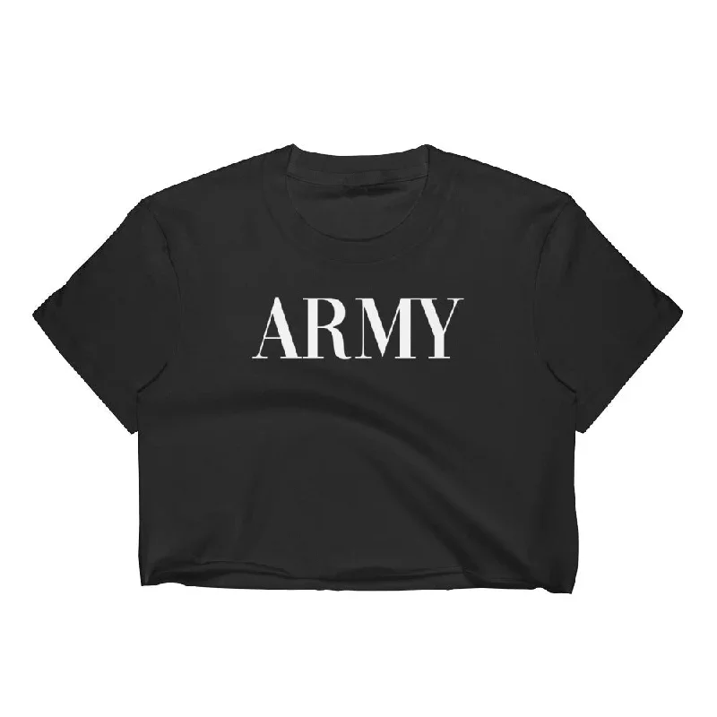 Army type Women's Crop Top