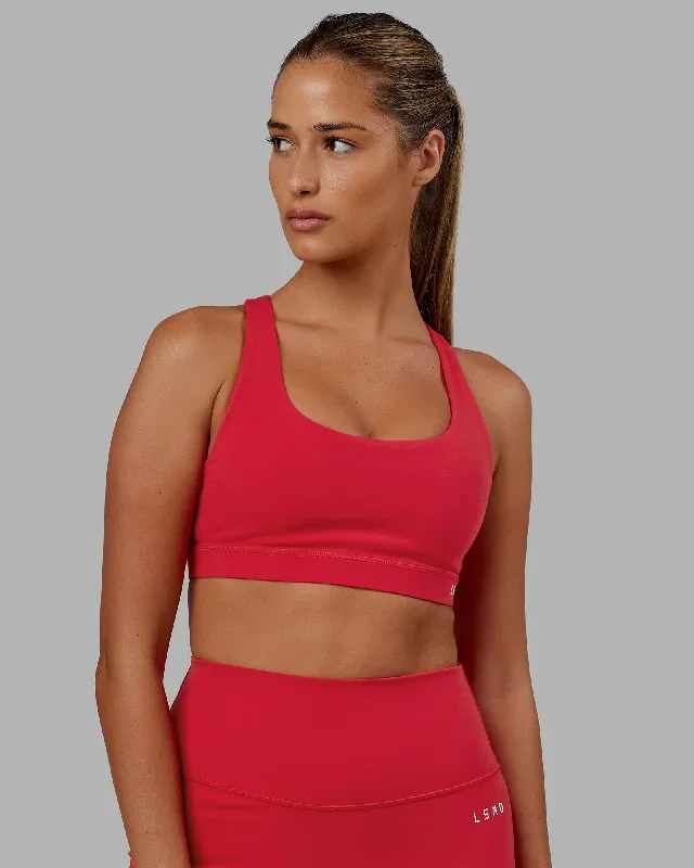 Base Sports Bra - Scarlet