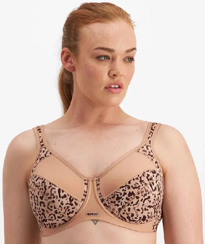 Berlei Full Support Sport Underwire Bra - Calming Current & Blush Latte