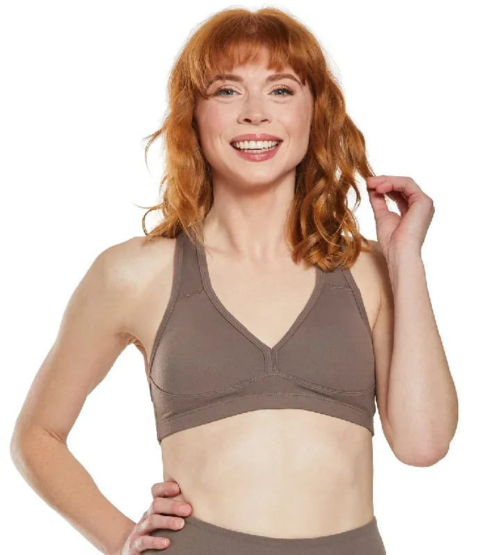 Beyond Yoga Lift Your Spirits Yoga Sports Bra Terra Leather