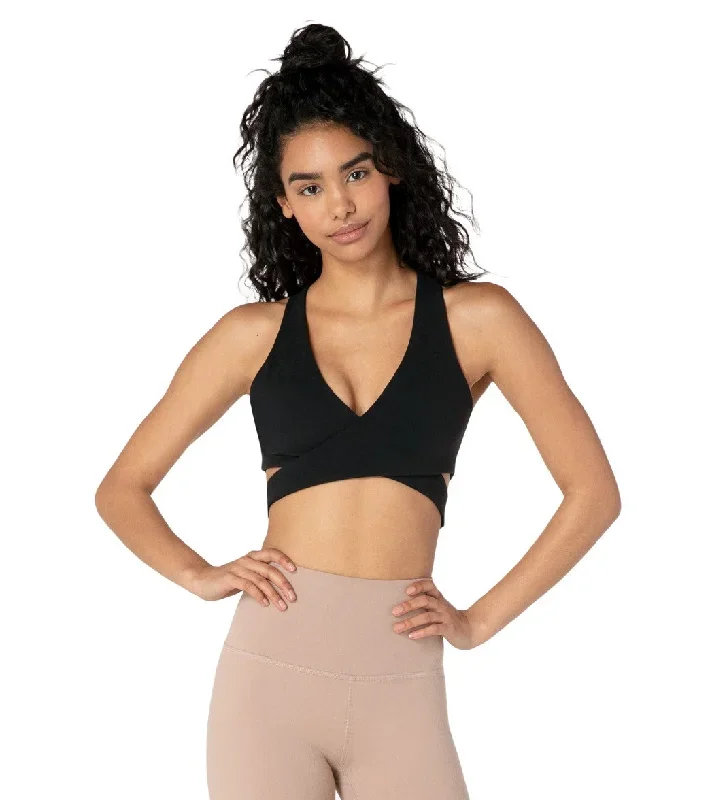 Beyond Yoga Run Around Yoga Sports Bralet Jet Black