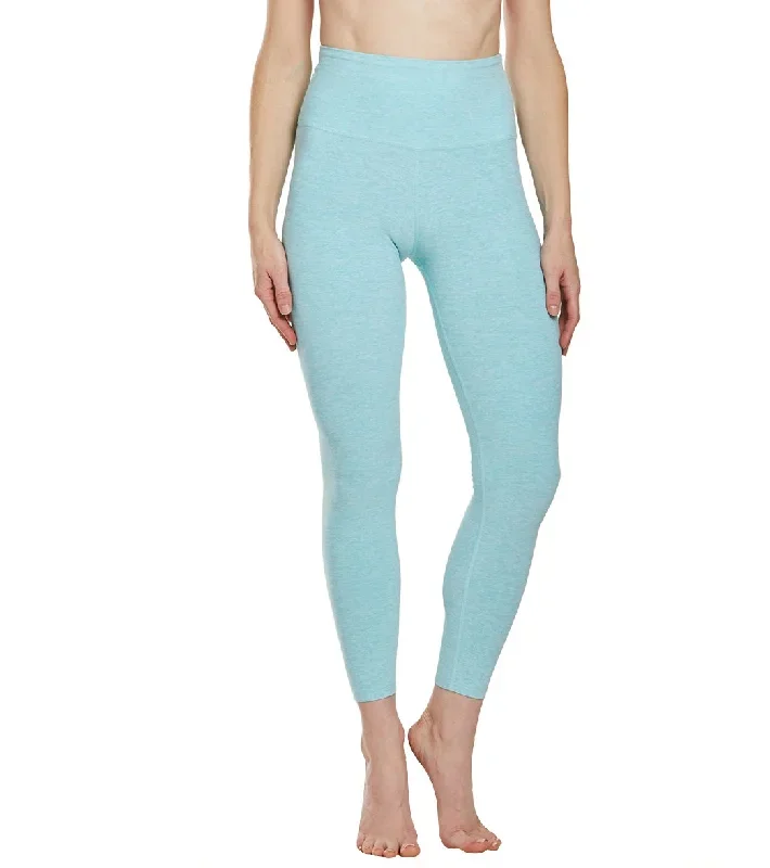 Beyond Yoga Spacedye High Waisted Caught In The Midi 7/8 Yoga Leggings Island Topaz White