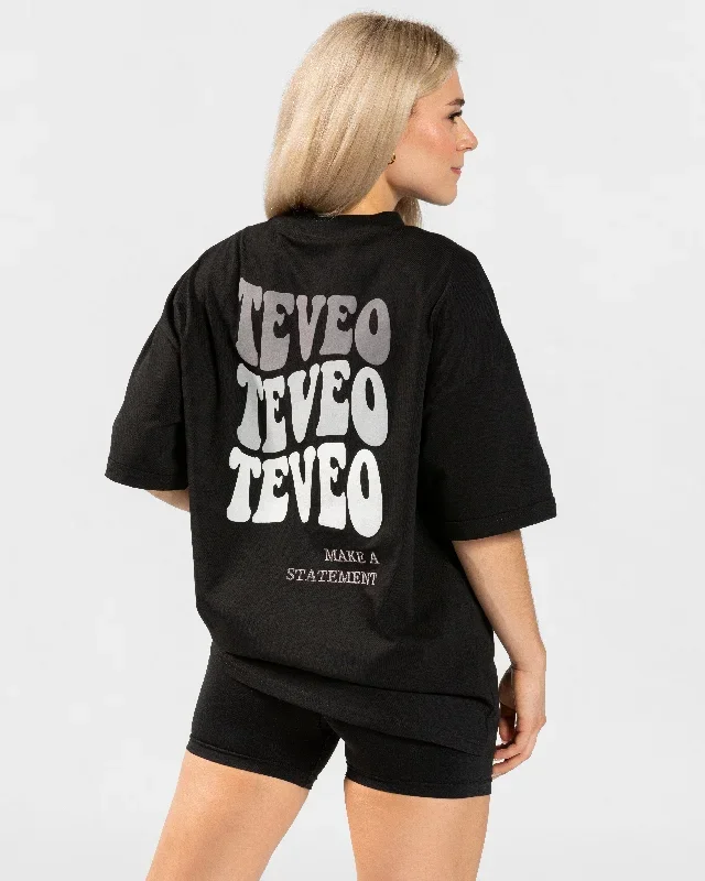 Candy Oversized T-Shirt Schwarz