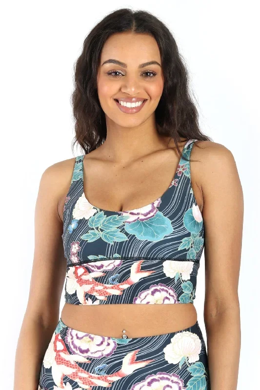 Limitless Sports Bra in Clever Koi - Medium Support, A - E Cups