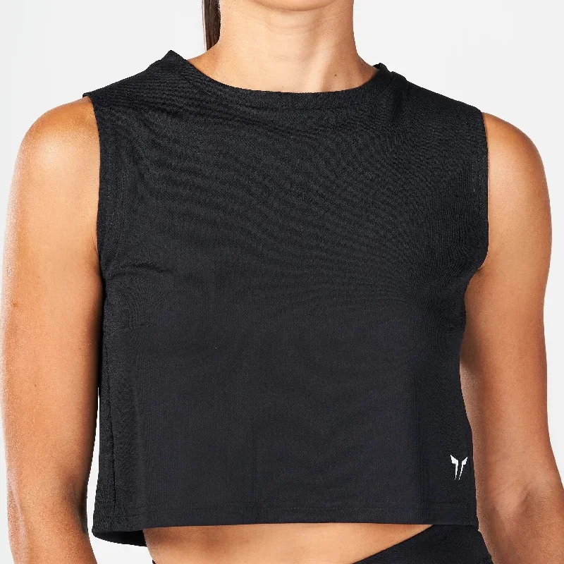 core-crop-tank-black