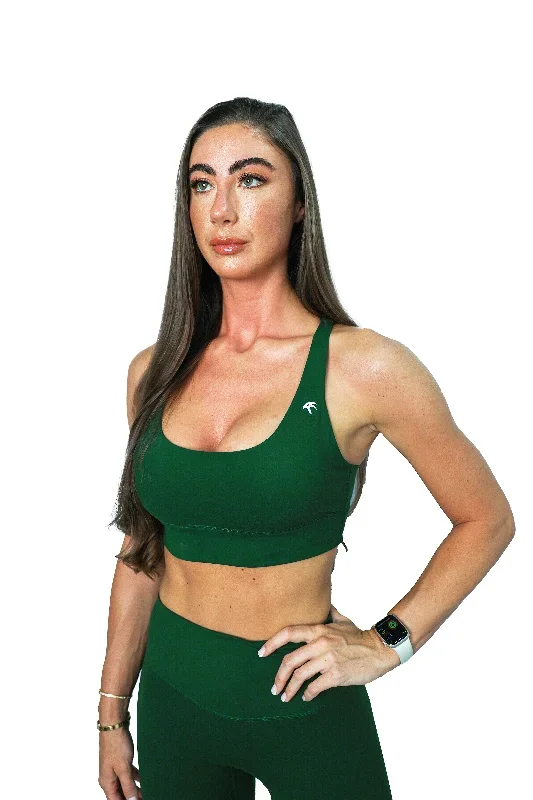 Core Sports Bra - Dark Green