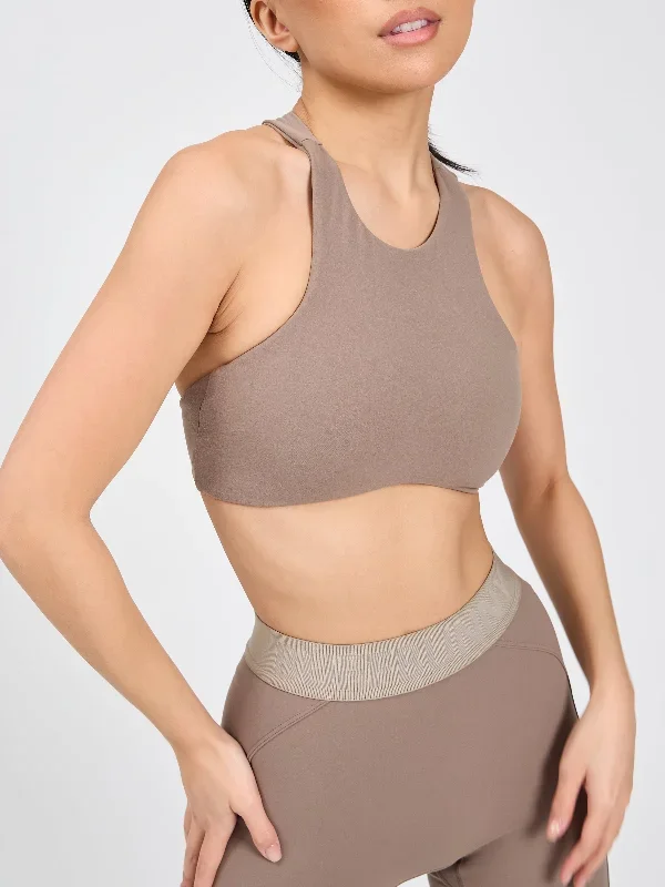 Curve Sports Bra - Chai Latte