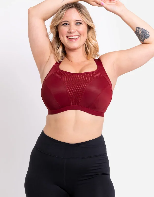 Curvy Kate Everymove Wired Sports Bra Beet Red/ Coral