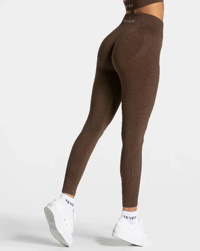 Elevate Leggings Dunkelbraun