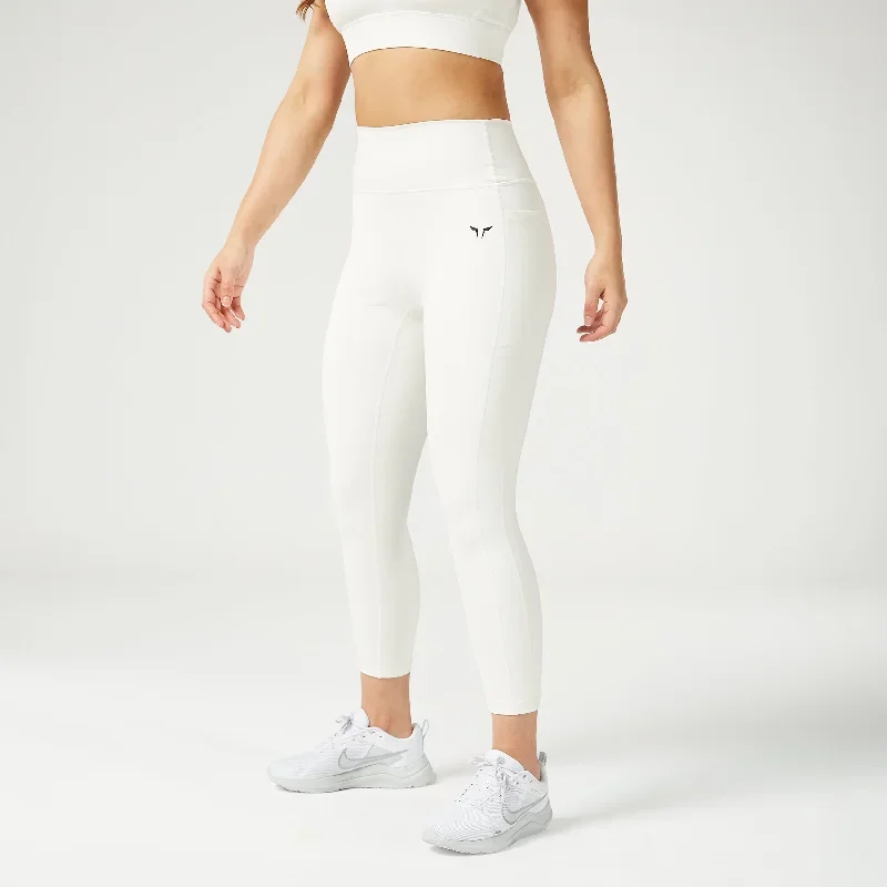 Essential ACT Double Layered Leggings 24" 2.0 - Pearl White