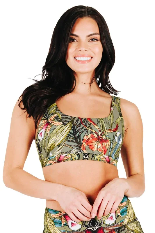 Everyday Sports Bra in Green Thumb - Medium Support, A - E Cups