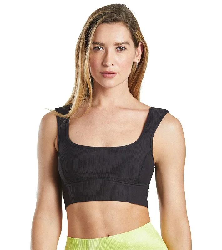 Free People Ride With Me Yoga Sports Bra Black