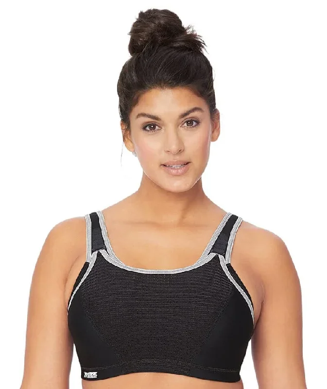 Glamorise Elite Adjustable Wire-free Sports Bra - Black