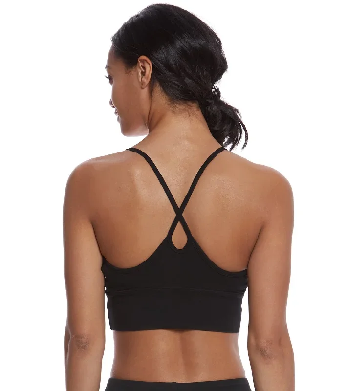 Hard Tail X Side Middy Yoga Sports Bra Black