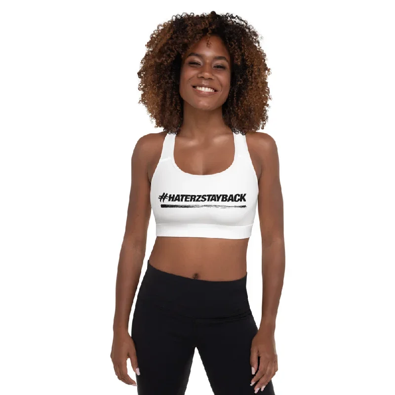 #HaterzStayBack Sports Bra (White)