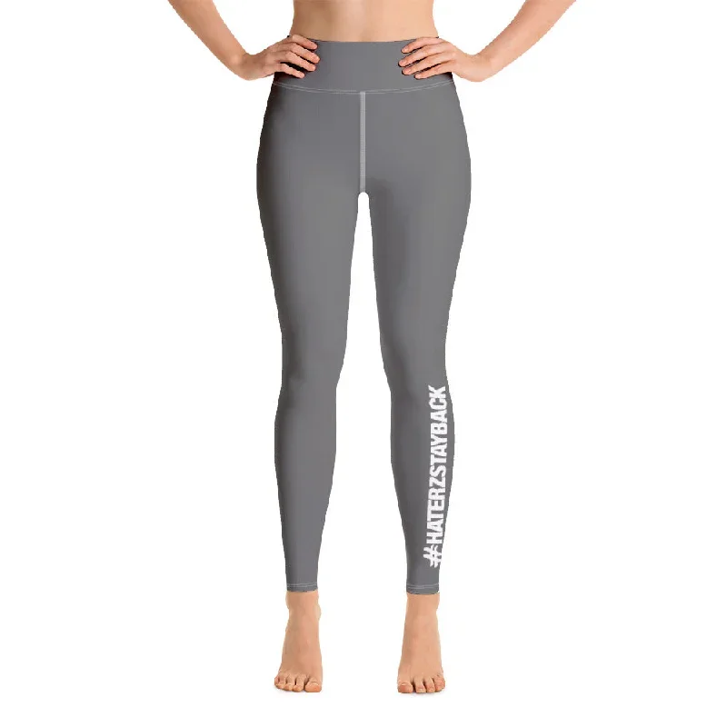 #HaterzStayBack Women's Yoga Pants (Grey)