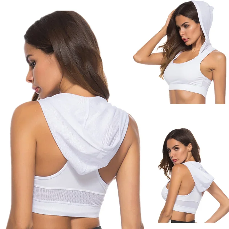 Hooded Fitness Sports Bra