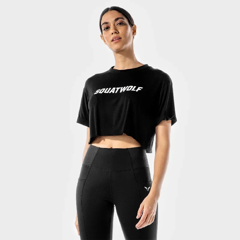 Iconic Crop Tee - Onyx