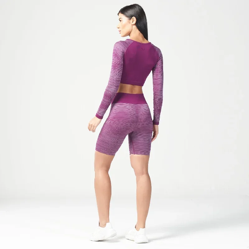 infinity-stripe-seamless-crop-top-dark-purple