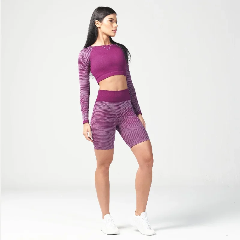 infinity-stripe-seamless-crop-top-dark-purple