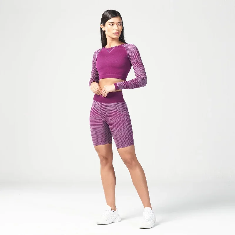 infinity-stripe-seamless-crop-top-dark-purple