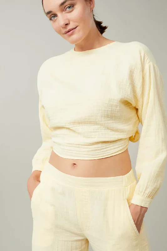 Wrap Blouse (Lemon)