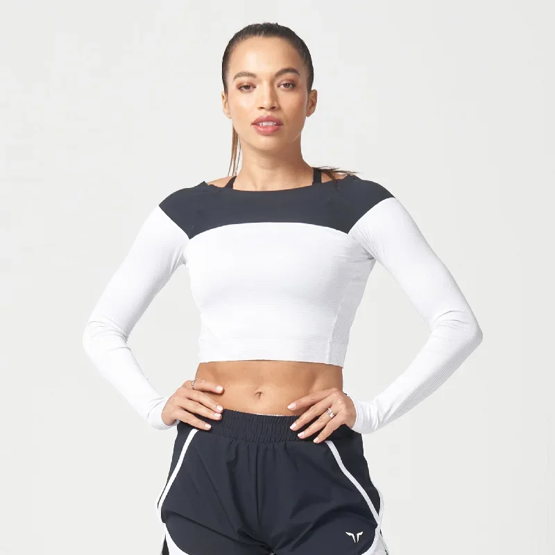 LAB360° Impact Crop Top - White