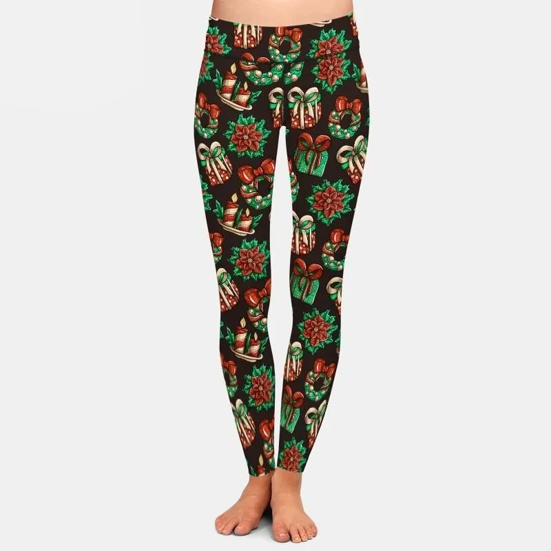 Ladies Fashion Christmas Gifts Printed Leggings