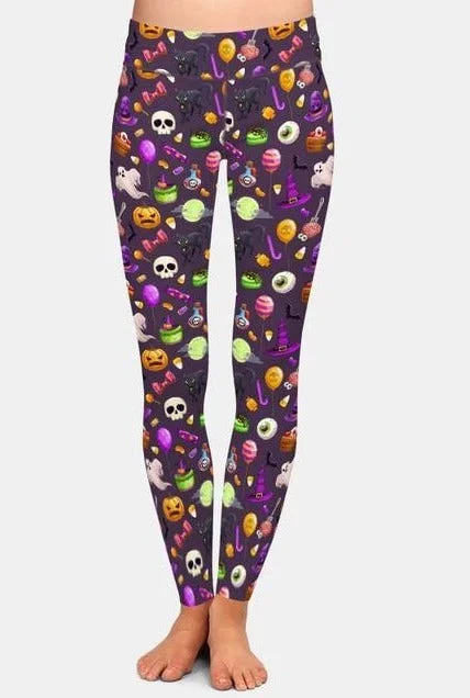 Ladies New Arrival 3D Cartoon Halloween Printed Leggings