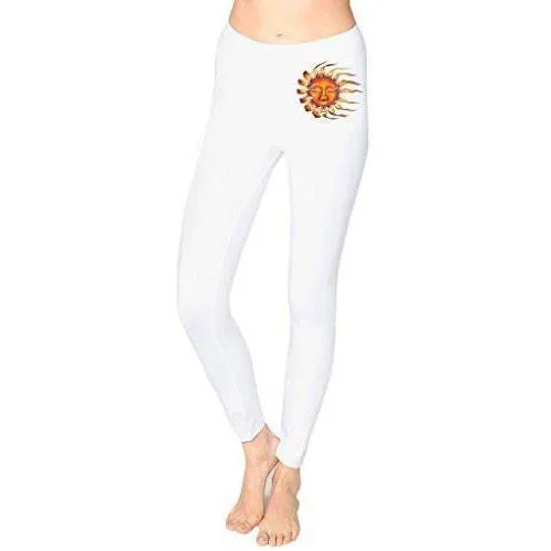 Ladies Sleeping Sun Cotton/Spandex Leggings - Made in USA