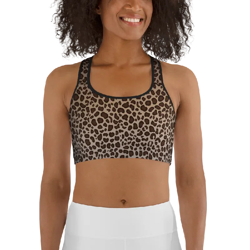 Leopard Womens Sports Bra