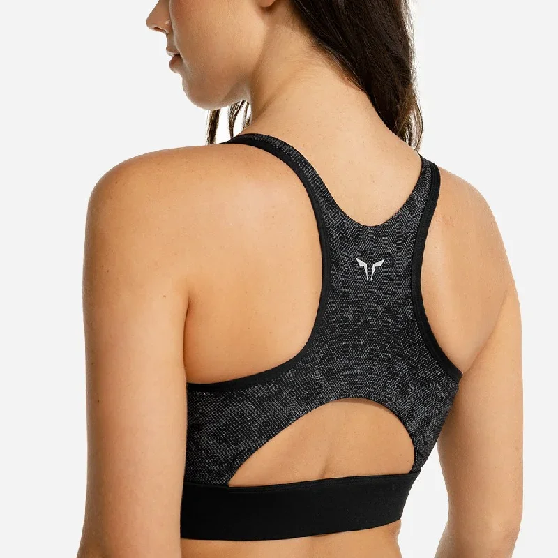 Limitless Snake Sports bra - Onyx