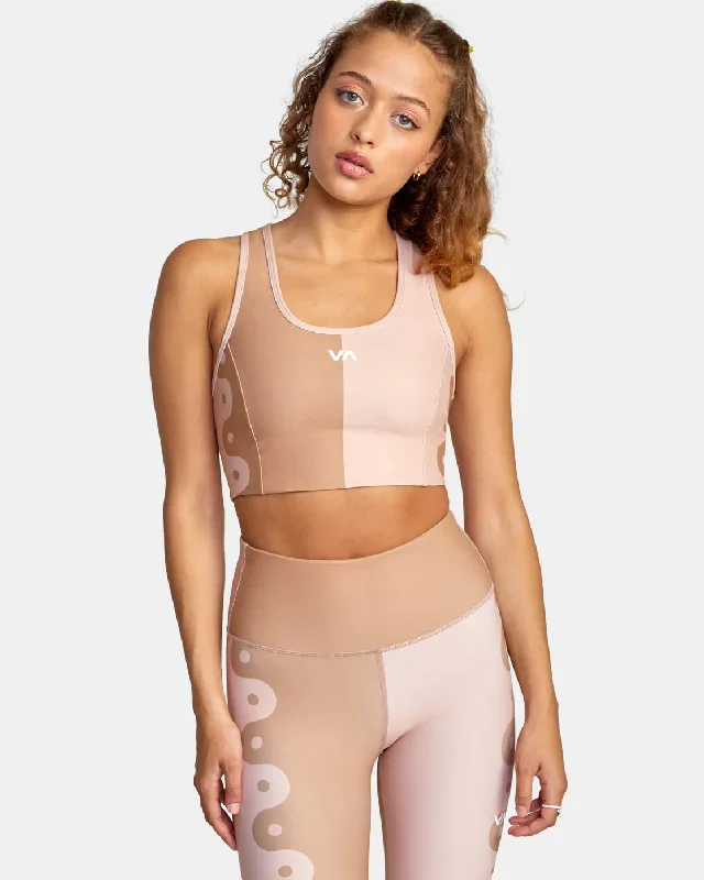 Linear Yang Sports Bra - Linear Yang Dusty Rose