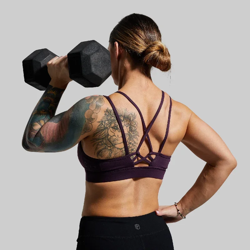 Lotus Sports Bra (Barbella Box Edition-Plum)