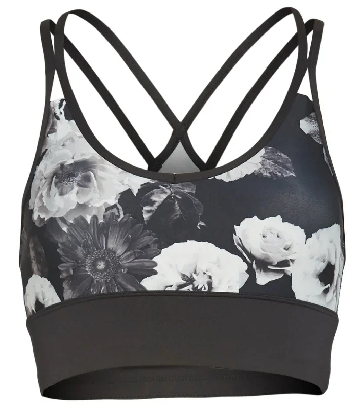 Marika Brooklyn Yoga Sports Bra Xray Floral Gray