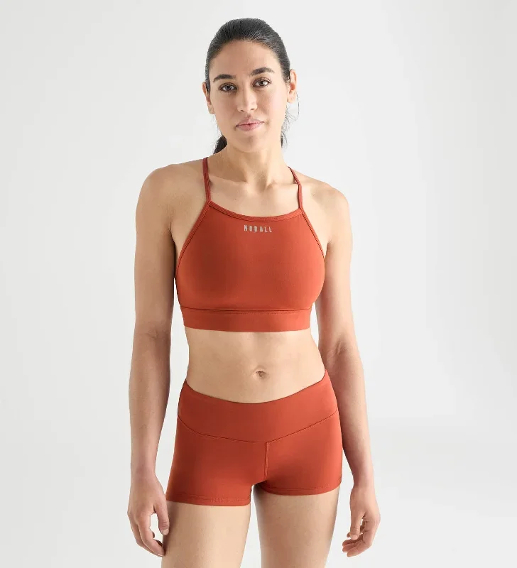 Matte High-Neck Sports Bra