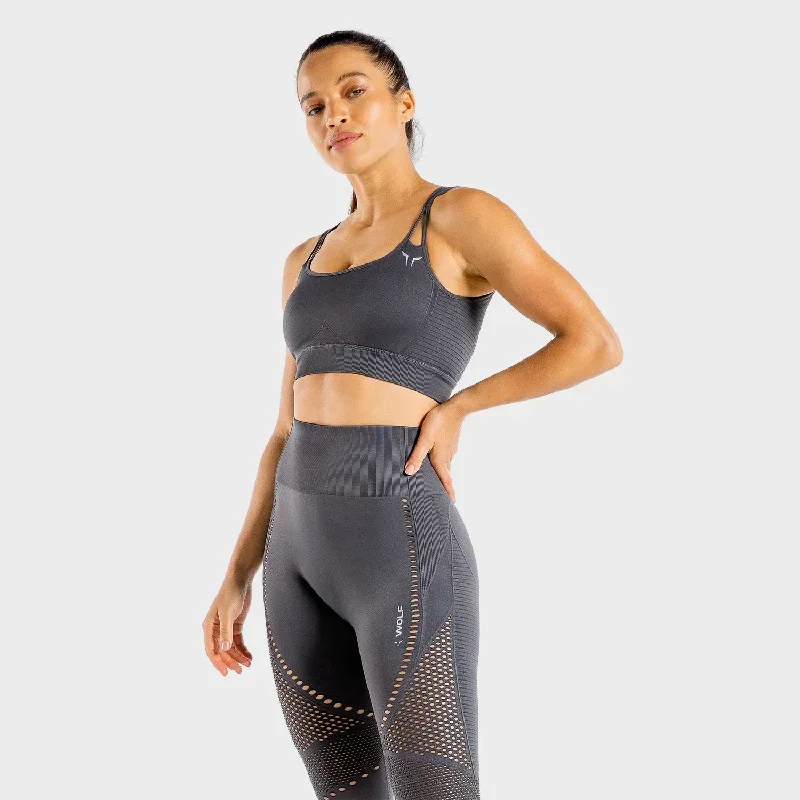 Meta Sports Bra - Charcoal