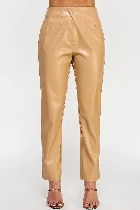 Faux Leather Pants