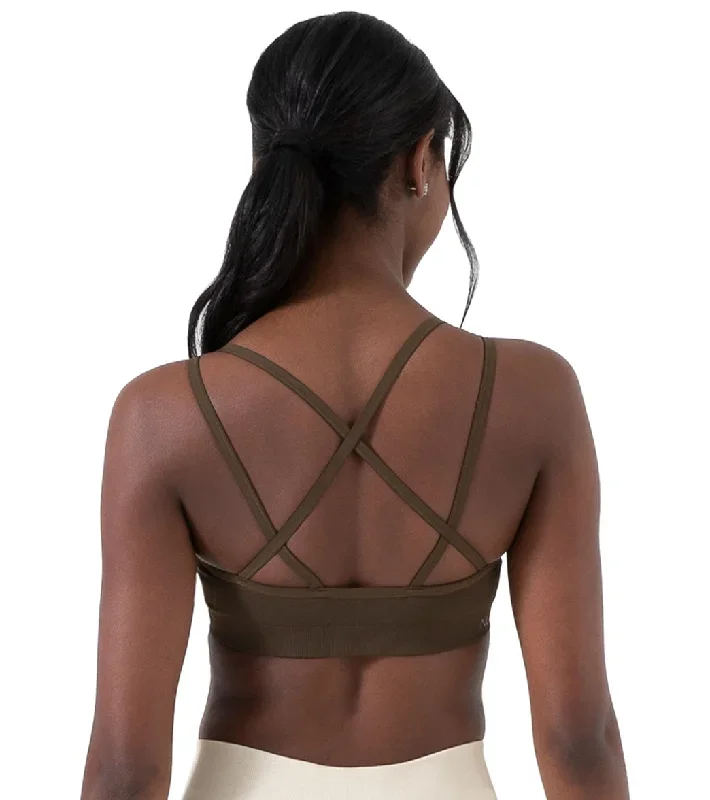 NUX Levitate Seamless Yoga Sports Bra Oak